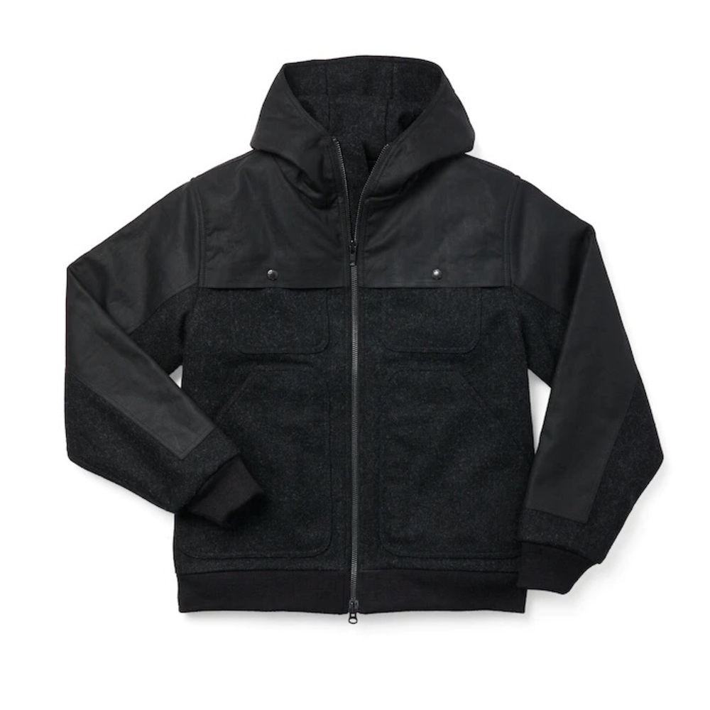 Filson Mackinaw Wool Foul Weather Hoodie Jacket Hybrid Cruiser Mens Small *NWT*